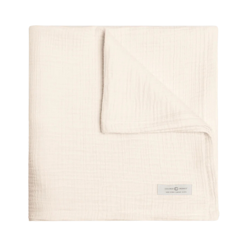 Colored Organics Baby Muslin Swaddle Blanket Ivory