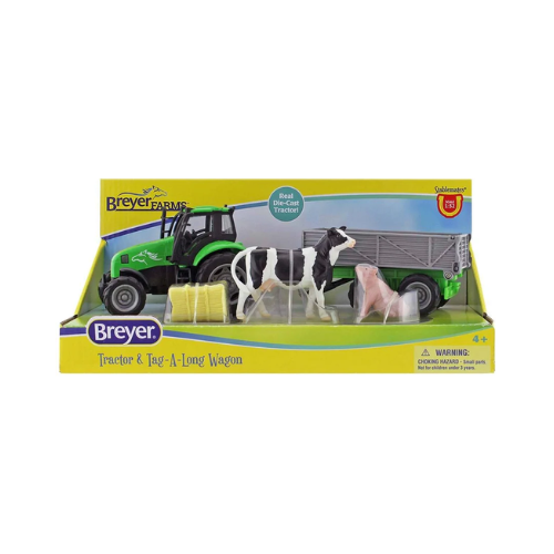 Breyer Farms Tractor & Tag - A - Long Wagon