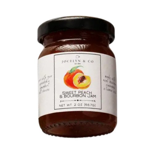 Jocelyn & Co Sweet Peach & Bourbon Jam 2 oz