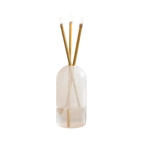 Everlasting Pampas Vase Candle Holder