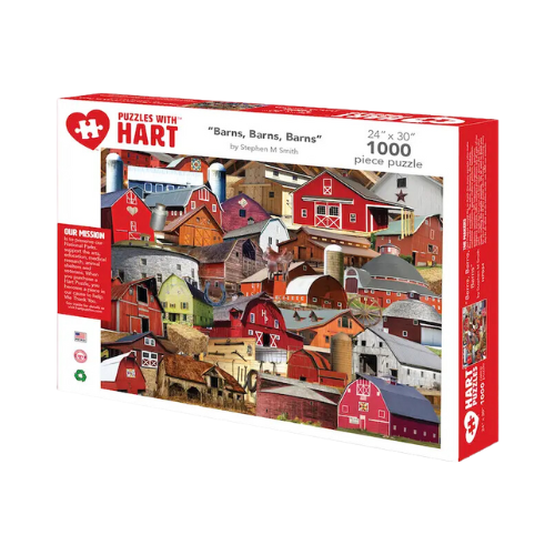 Barns, Barns, Barns Puzzle 1000pcs