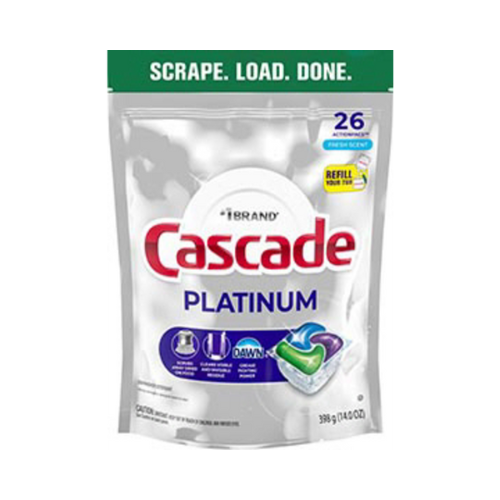 Cascade Platinum  Fresh Scent Dishwasher Detergent  ActionPacs  26ct