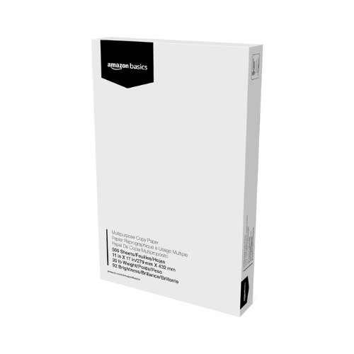 Amazon Basics 20lb 92 Bright Multipurpose 11x17 Copy Paper 500 Sheets