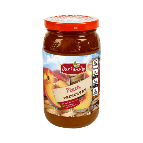Our Family Peach Preserves 18oz