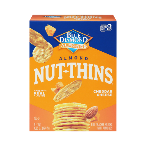 Blue Diamond Almond Nut-Thins Cheddar Cheese Crackers 4.25oz