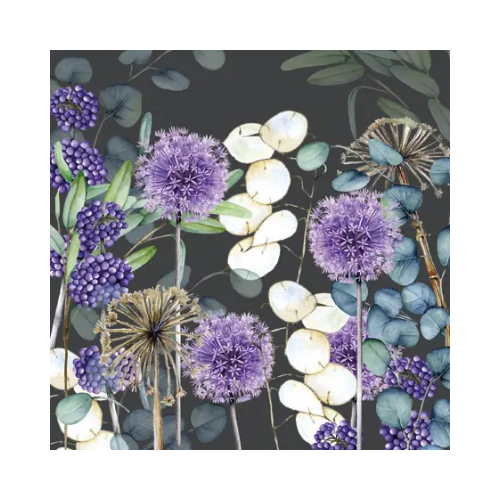 Lunaria Grey Cocktail Napkins 20ct