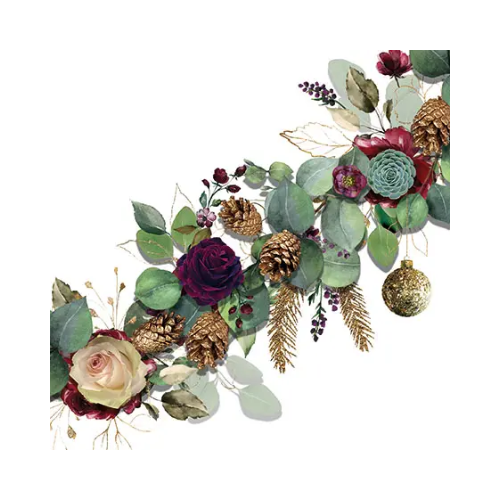 Eucalyptus White Cocktail Napkins 20ct
