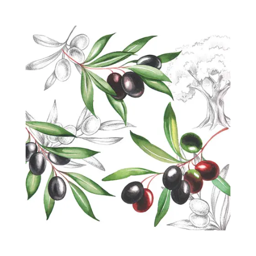 Olives Mix Cocktail Napkins 20ct