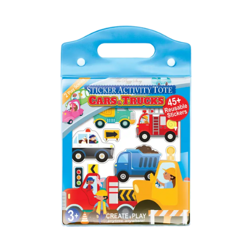 Cars & Trucks Reusable Sticker Activity Tote