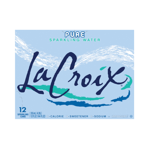 Lacroix Pure Sparkling Water 12fl oz x 12pk