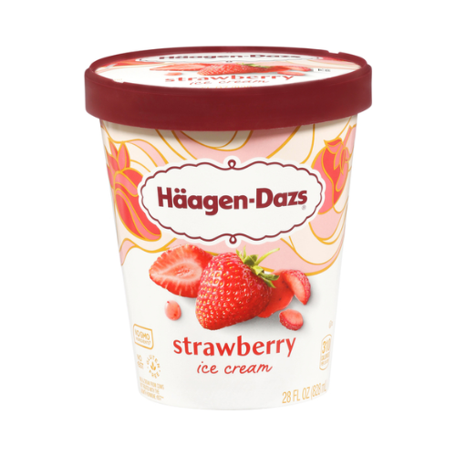 Haagen Dazs Strawberry Ice Cream 28oz