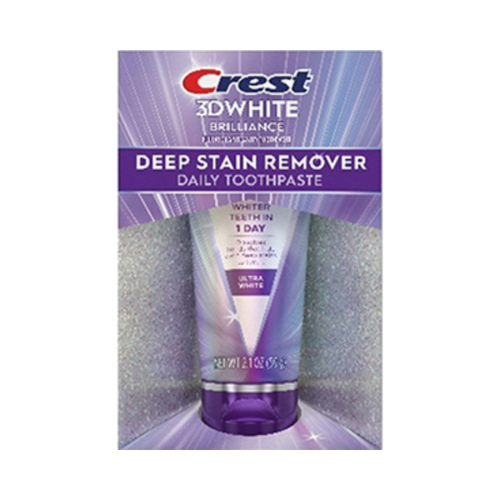 Crest 3D White Deep Stain Remover Ultra White Daily Toothpaste 2.1oz