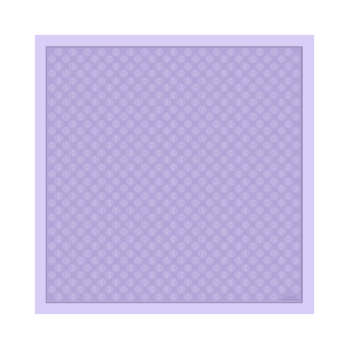 Gabiano Carlos Ferdinand Fringed Monogram Lilac 90cm