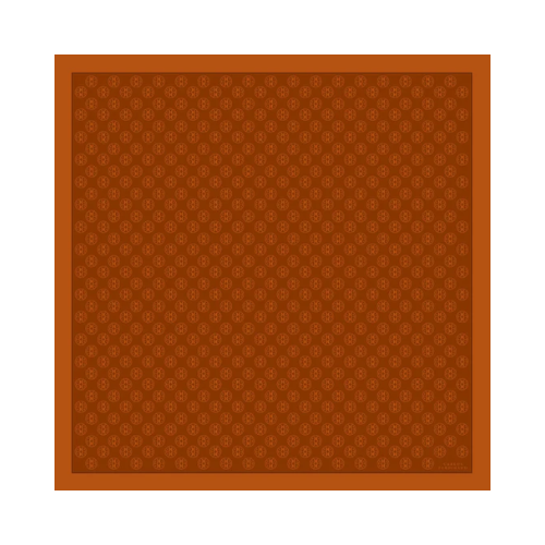 Gabiano Carlos Ferdinand Fringed Monogram Rust 90cm