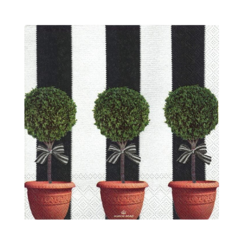 Manor Road Topiary Cocktail Napkins 20ct