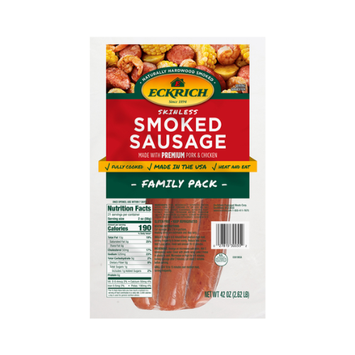 Eckrich Skinless Smoked Sausage 42oz