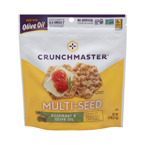 Crunchmaster Multi-Seed Rosemary & Olive Oil Crackers 4 oz