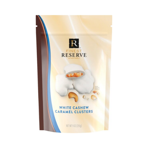 Finest Reserve White Cashew  Caramel Clusters 9oz