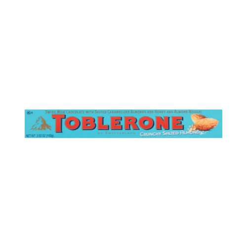 Toblerone Milk Chocolate Salted Caramelized Almonds 3.52oz