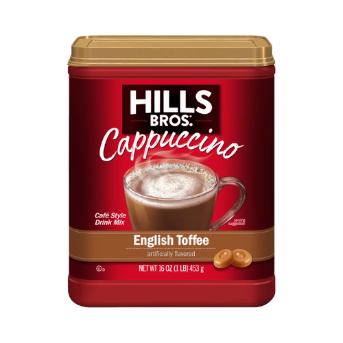 Hills Bros. English Toffee Cappuccino Drink Mix 16oz