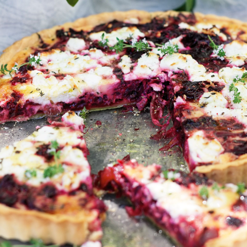 Beetroot Tart, 9" Round Pan