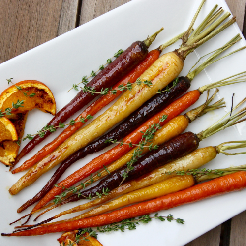 Roasted Carrots with Maple Glaze