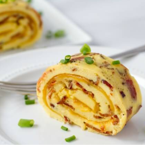 Sausage & Bacon Egg Roulade