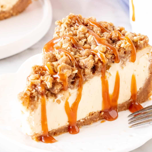 Apple Crisp Cheesecake, 11x4