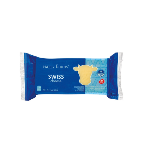 Happy Farms Swiss Cheese Block 8oz