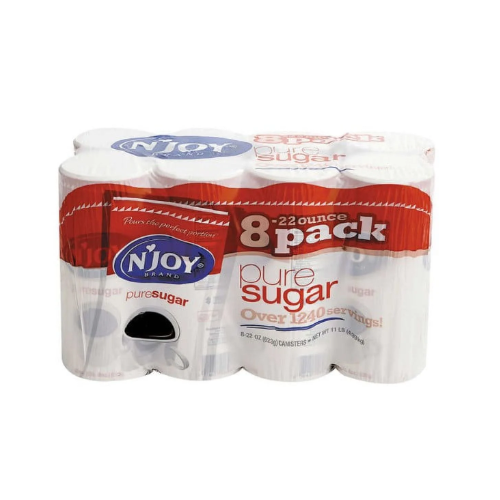 N'Joy Pure Sugar Easy Pour Container 22oz x 8pk