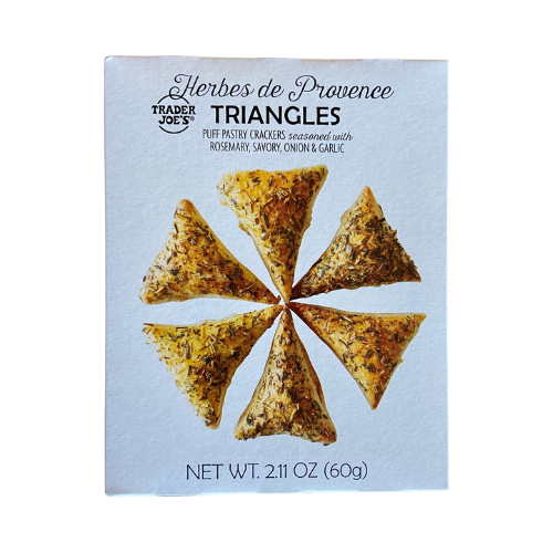 Herbes de Provence Triangles Puff Pastry Crackers 2.11oz