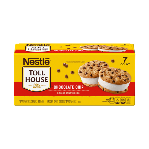 Toll House Vanilla Ice Cream Sandwich Cookie 7ct