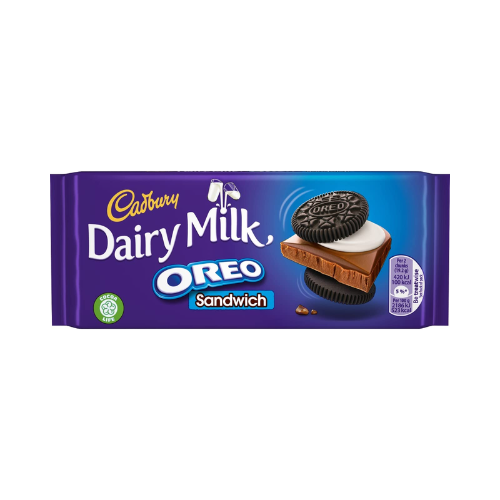 Cadbury Dairy Milk Oreo Sandwich Bar 96g