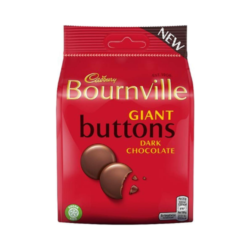 Cadbury Bournville Giant Buttons Dark Chocolate 110g