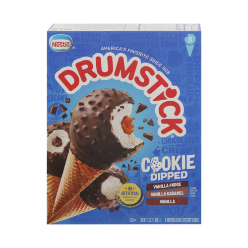 Nestle Drumstick Cookie Dipped Ice Cream 8ct