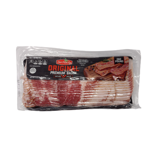 Our Family Regular Sliced Bacon 1LB