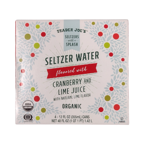 Cranberry and Lime Juice Seltzer Water 12fl oz x 4pk