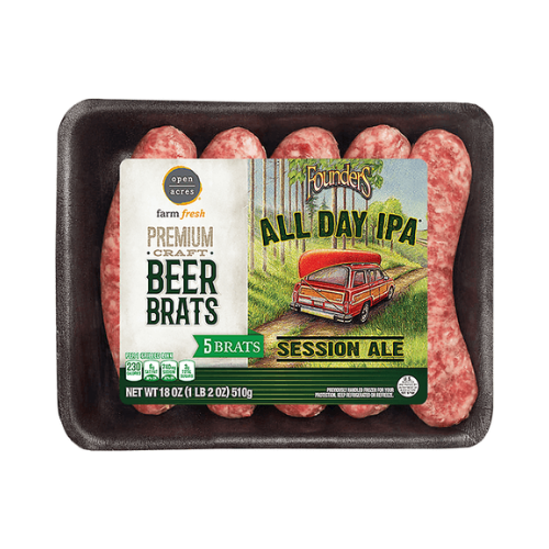 Fresh & Finest All Day IPA Beer Brats 18oz