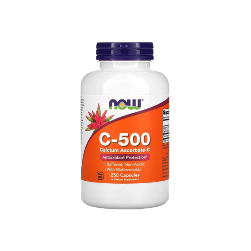 NOW Vitamin C-500 Calcium Ascorbate 250 Capsules