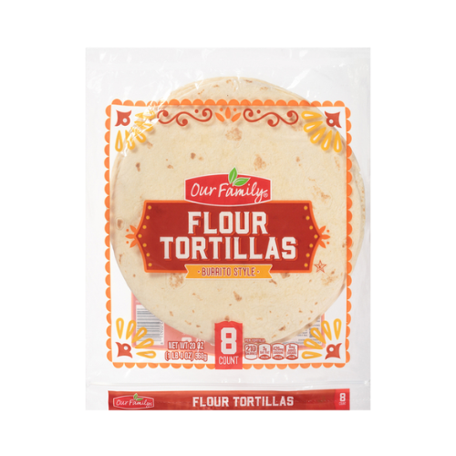 Our Family White Flour Burrito Tortilla 10 ct 20oz