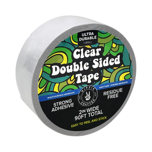 Hippie Crafter Clear 2" Wide Double Sided Tape 90ft