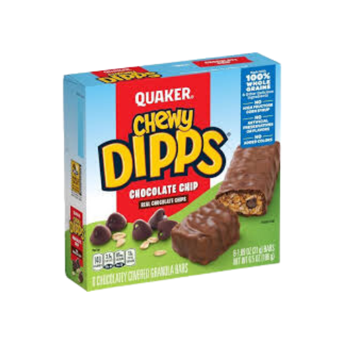 Quaker Chewy Dipps Chocolate Chip Granola Bars 1.09oz x 6ct