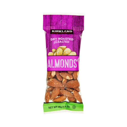 Kirkland Snacking Nuts Dry Roasted Almonds 1.6oz