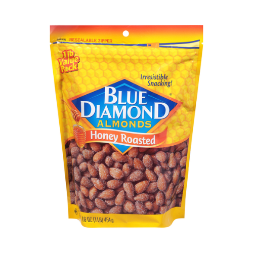 Blue Diamond Honey Roasted Almonds 16oz