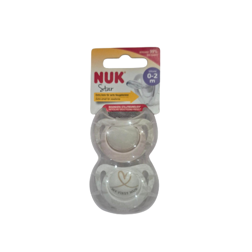 Nuk Star Pacifiers 0-2M
