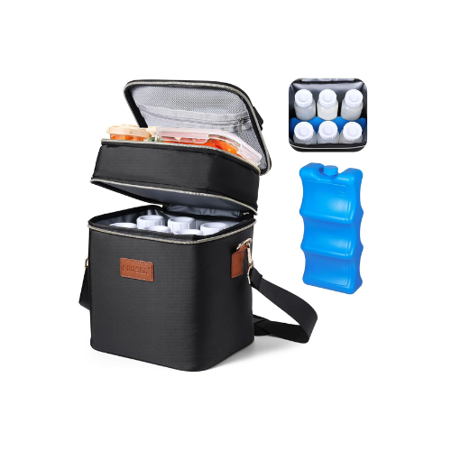 Breastmilk Cooler Bag with Ice Pack Tote