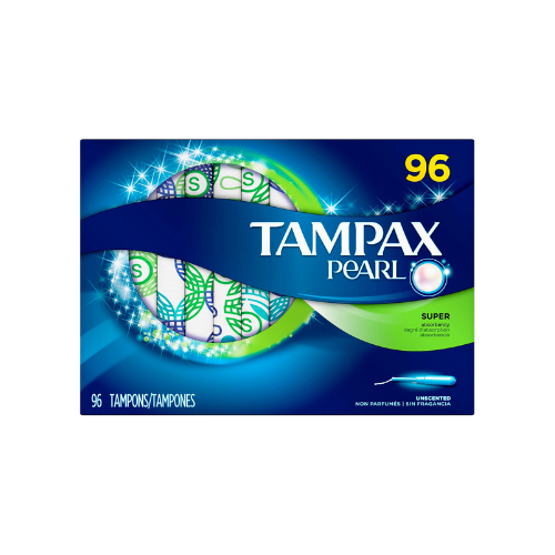 Tampax Pearl Super Absorbency Tampons 96ct