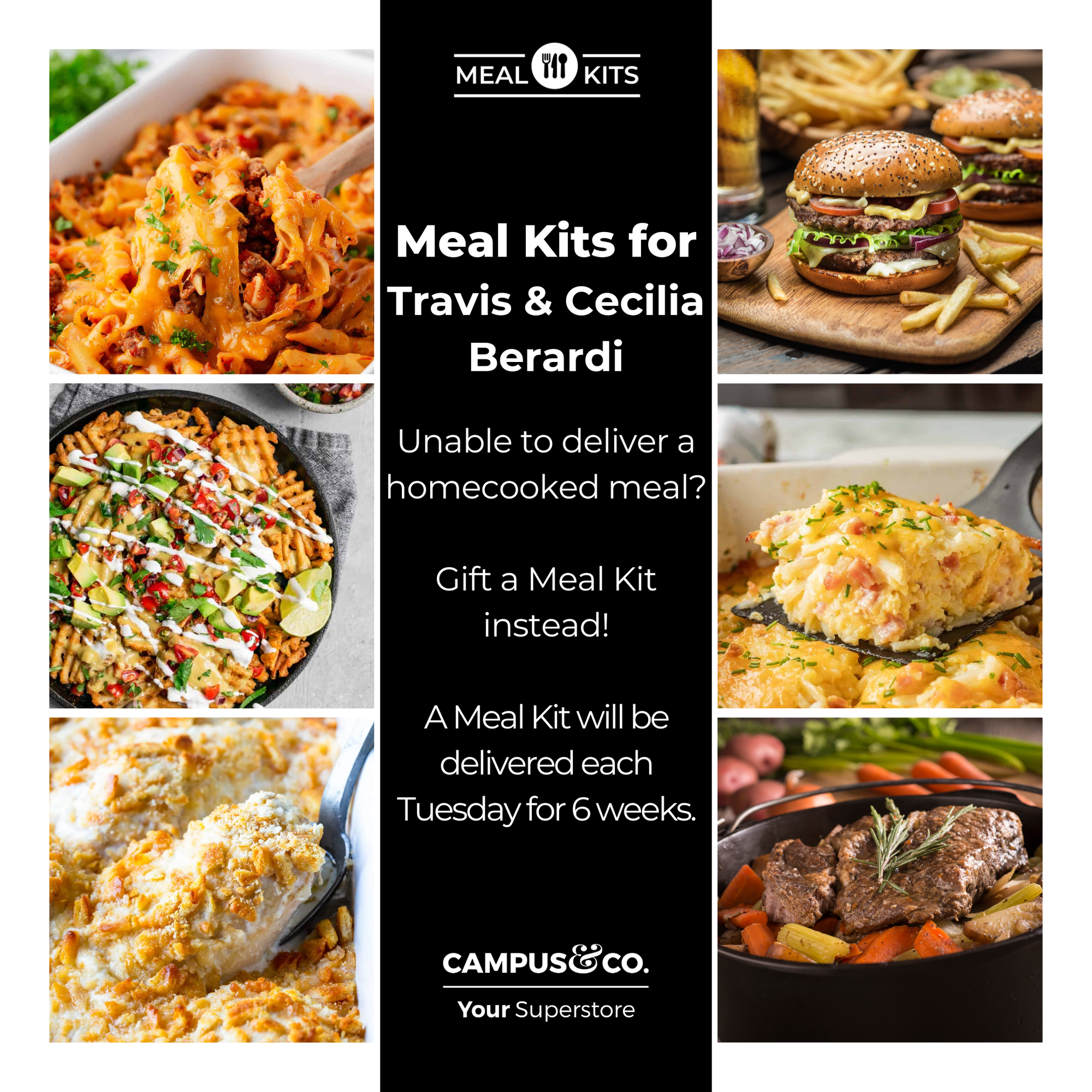 Meal Kits for Travis & Cecilia Berardi