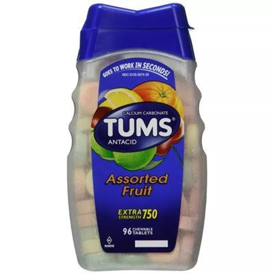 Tums Assorted Fruit Extra Strength Tablets 96ct