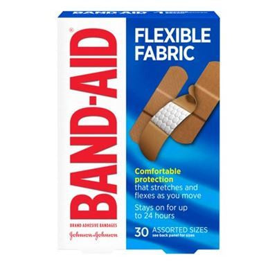 Johnson & Johnsons Assorted Flexible Fabric Bandages